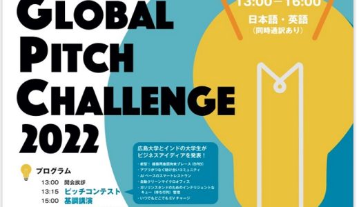 HU Global Pitch Challenge 2022のご案内